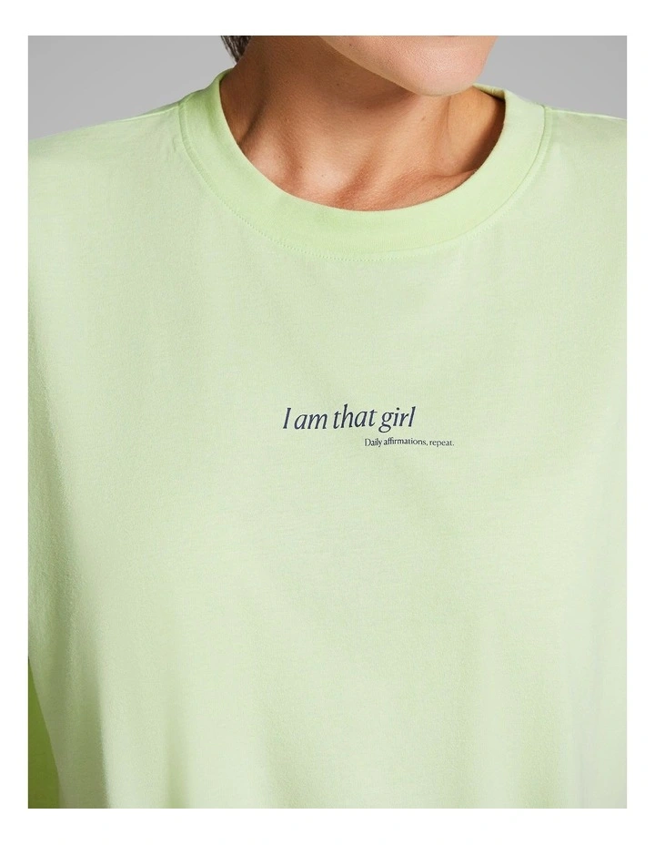 Baggy Fit Tee in Lime Soda image 4