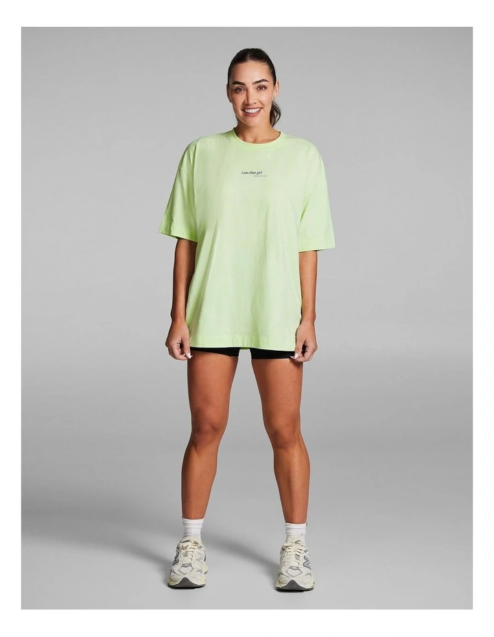 Baggy Fit Tee in Lime Soda image 5