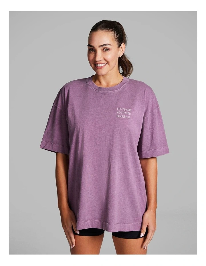 Baggy Fit Tee in Wildberry image 1