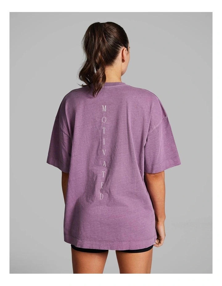 Baggy Fit Tee in Wildberry image 2