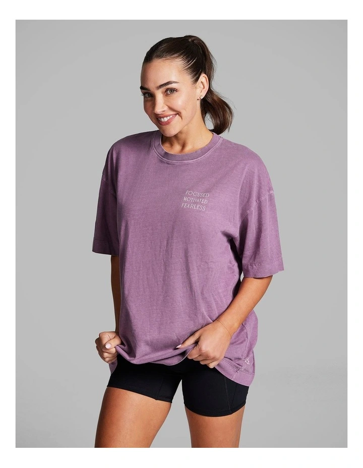Baggy Fit Tee in Wildberry image 3