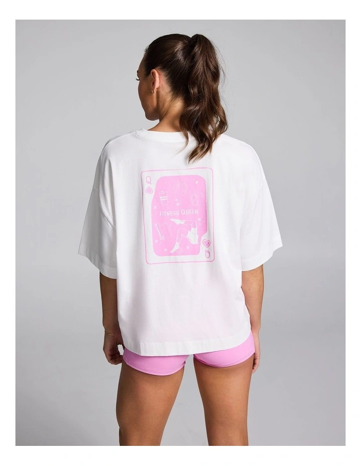 Oversize Boxy Tee in White image 2