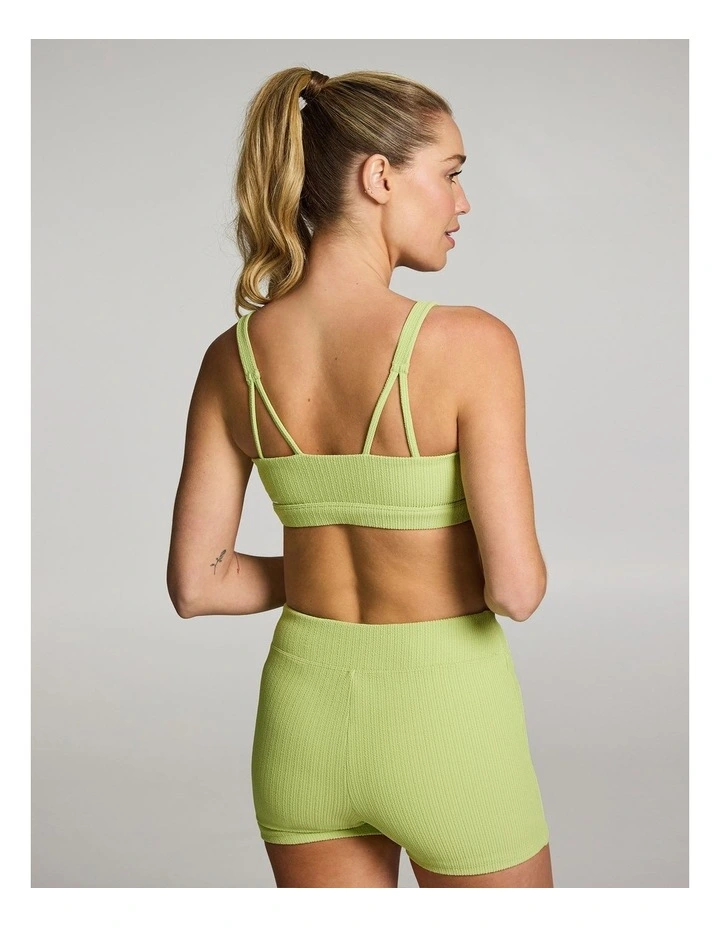 Gym and Swim Medium Impact Sports Bra in Green image 2
