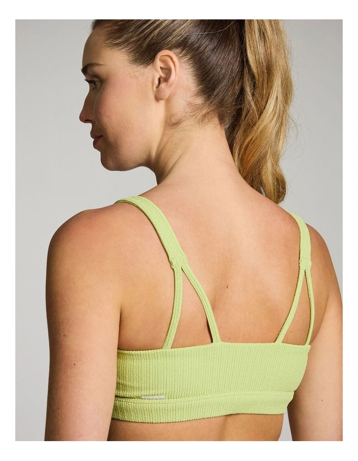 Gym and Swim Medium Impact Sports Bra in Green image 4