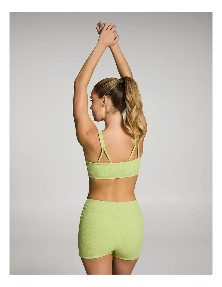 Gym and Swim Medium Impact Sports Bra in Green image 6
