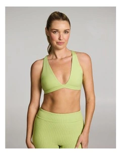 Swim Triangle Crop in Kiwi