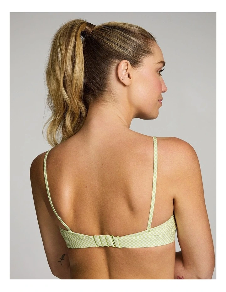 Swim Scoop Crop in Green image 4