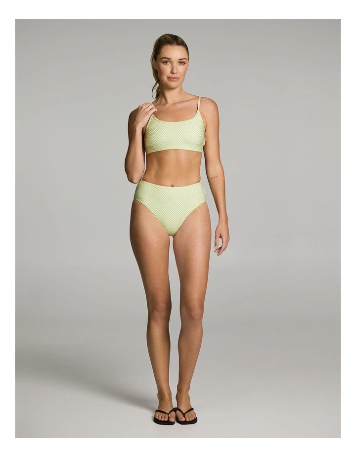 Swim Scoop Crop in Green image 5