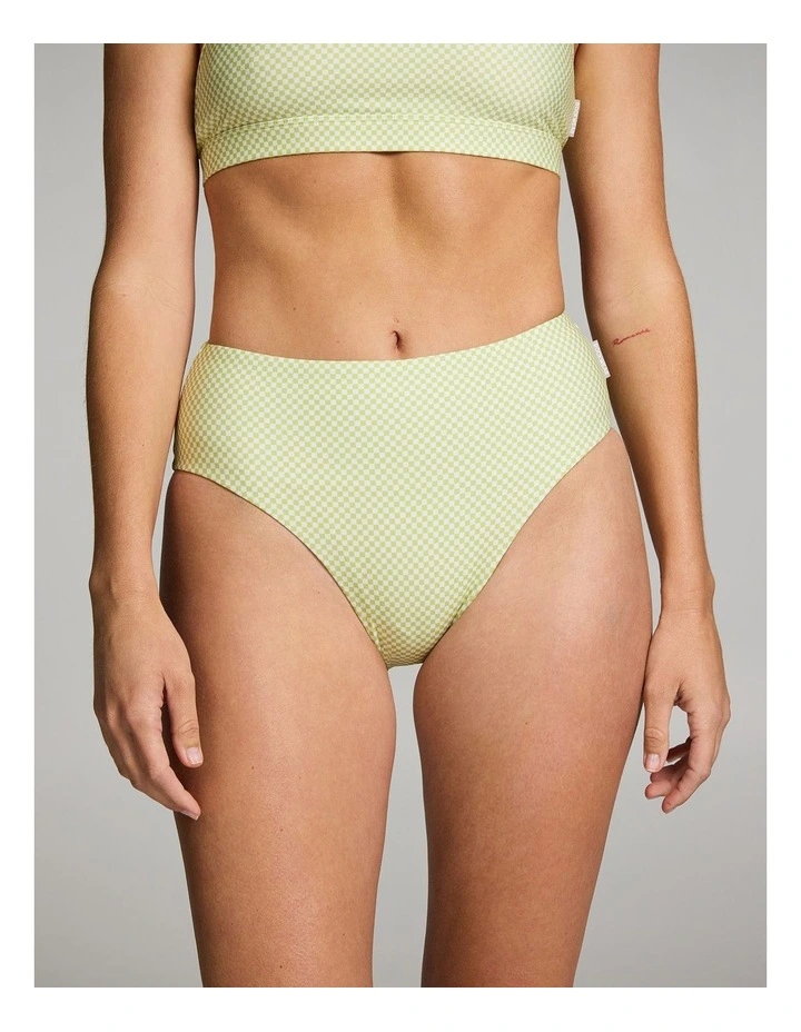 Swim Briefs in Kiwi Check image 1