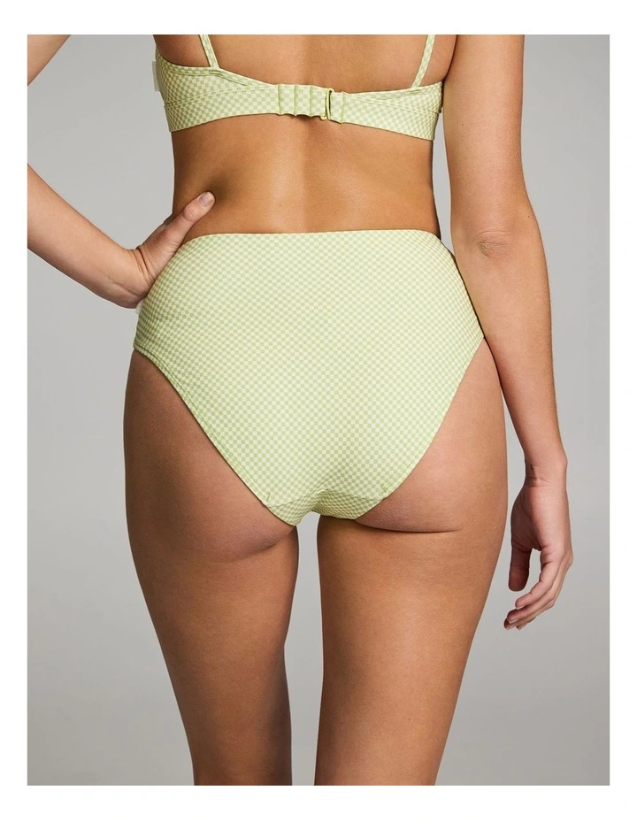 Swim Briefs in Kiwi Check image 2