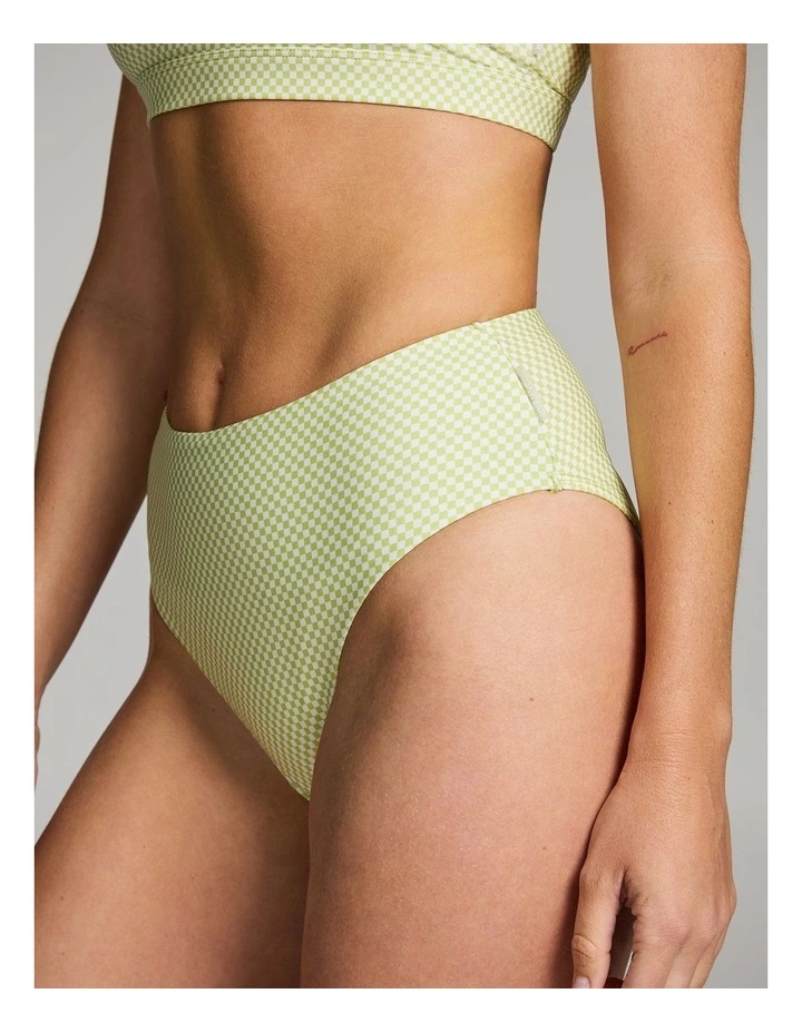 Swim Briefs in Kiwi Check image 4