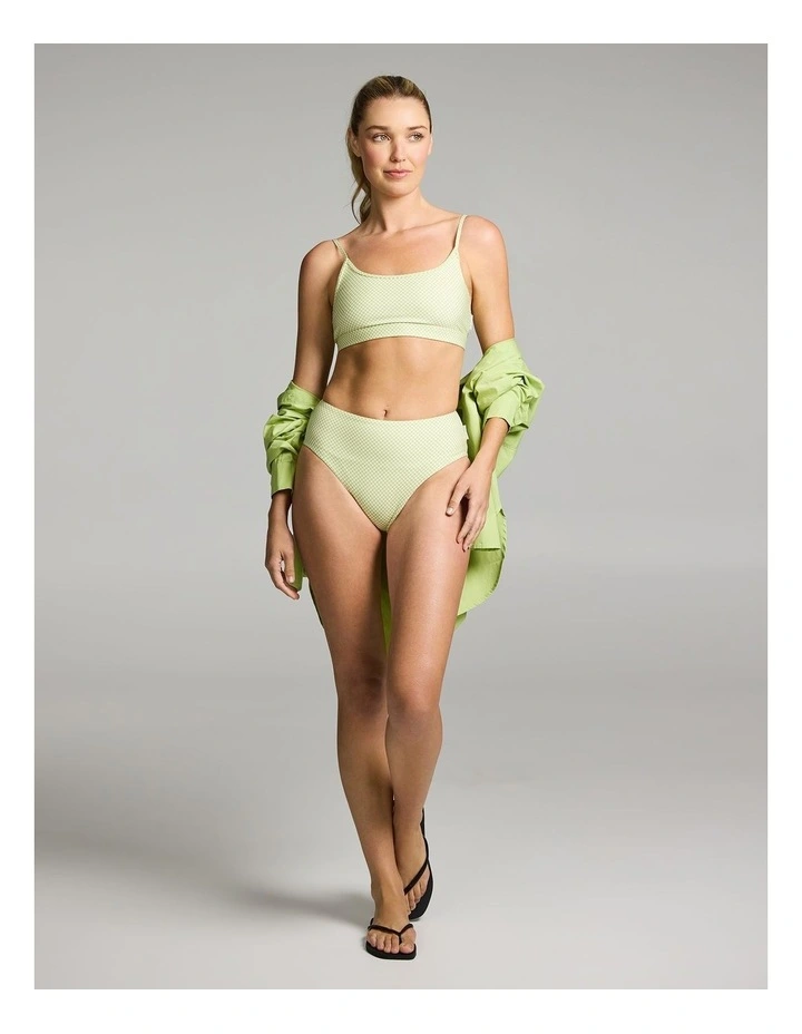 Swim Briefs in Kiwi Check image 5