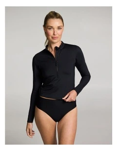 Swim Rash Guard in Black