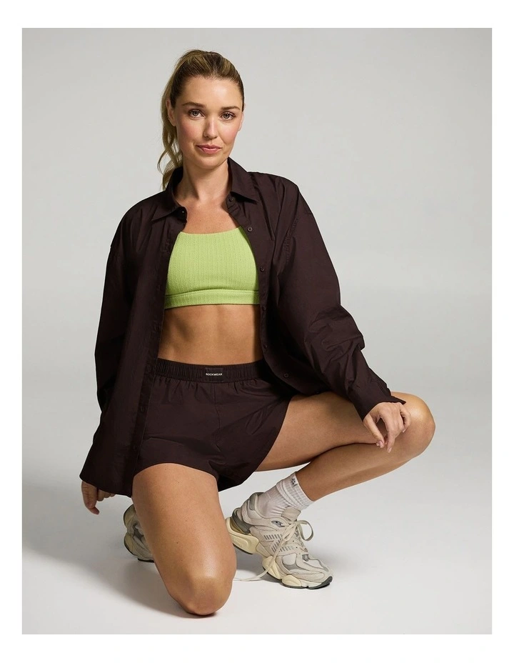 Cotton Shirt in Chocolate image 6