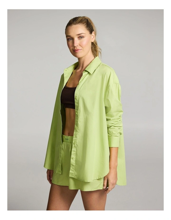 Cotton Shirt in Kiwi image 3