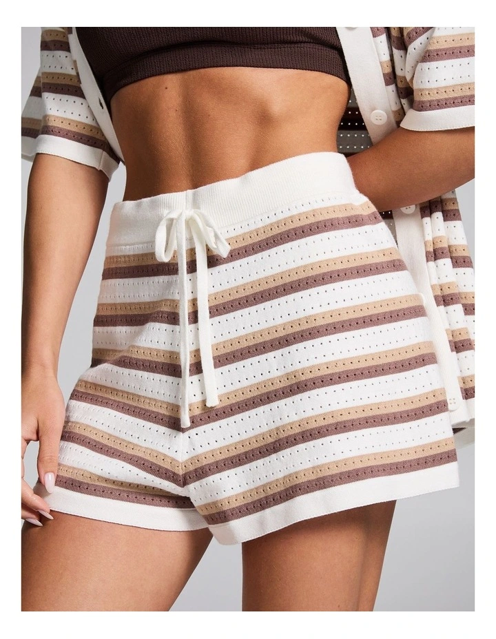 Knit Shorts in Multi image 4