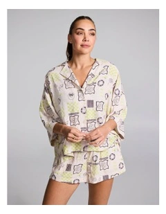 Linen Blend Shirt in Multi