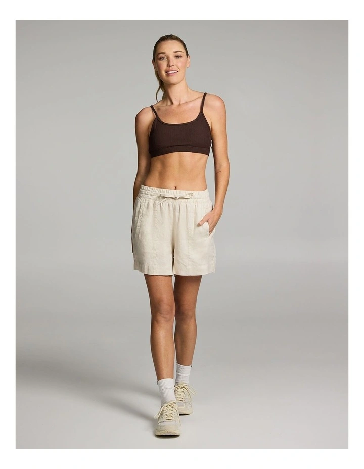 Linen Shorts in Vanilla image 5