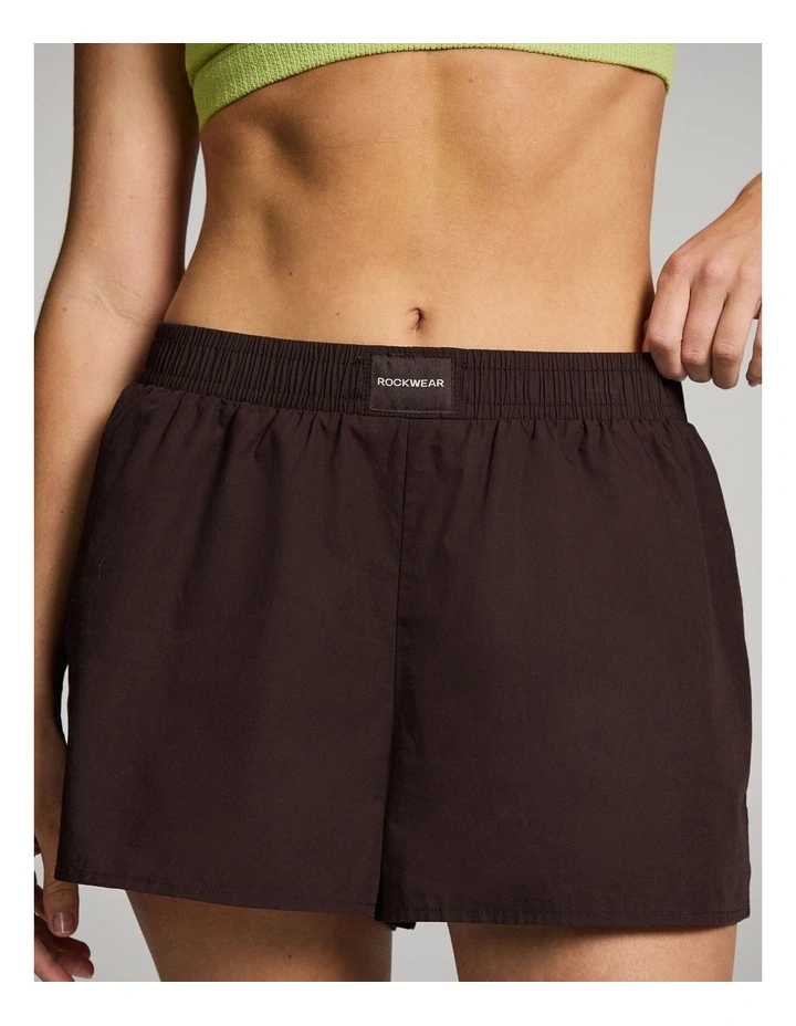 Cotton Shorts in Chocolate image 4