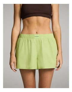 Cotton Shorts in Kiwi