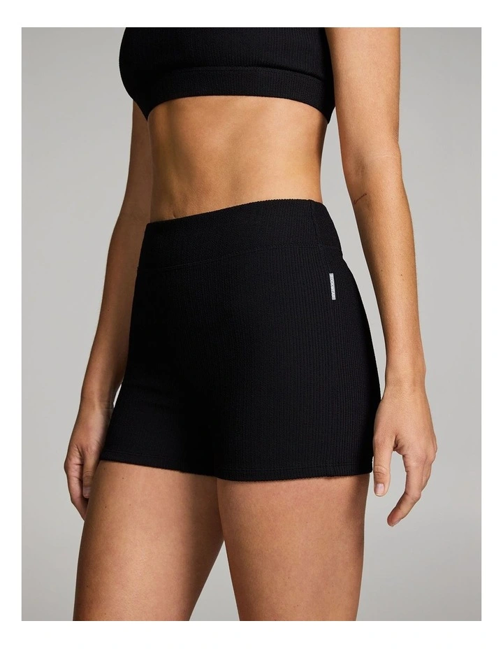 Swim Booty Shorts in Black image 3