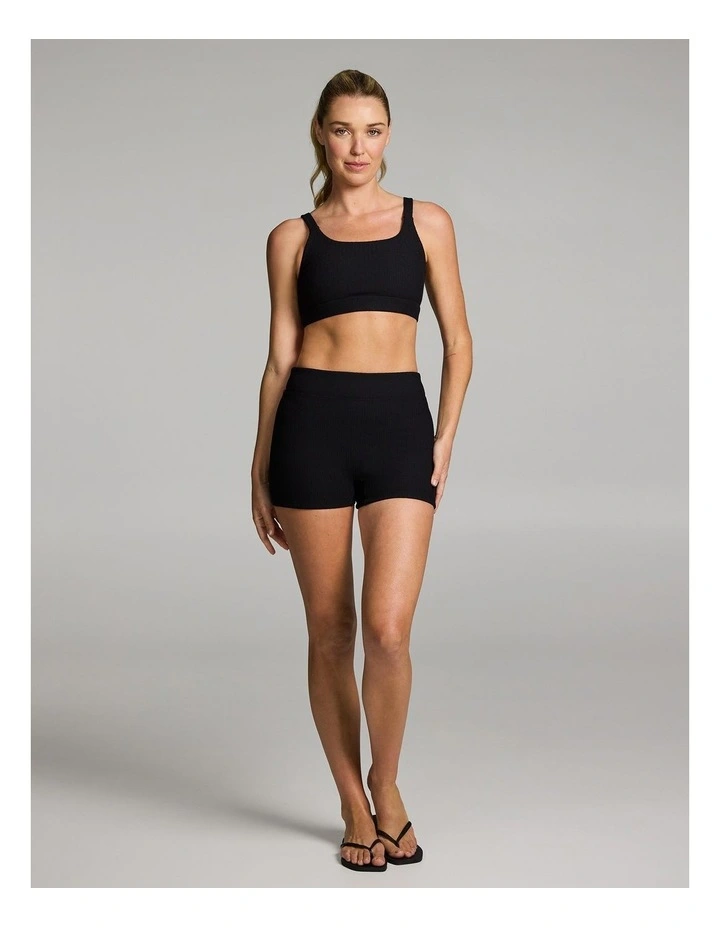 Swim Booty Shorts in Black image 5