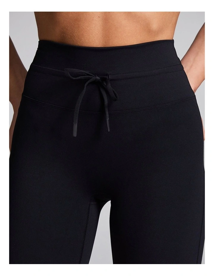 Tie Front Quad Bike Shorts in Black image 4