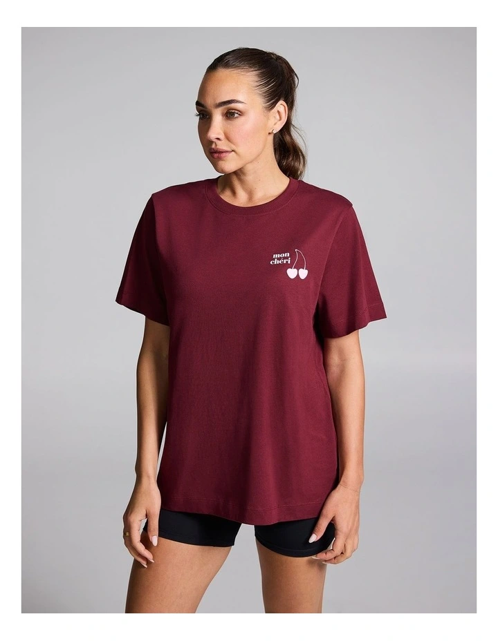 Graphic Tee in Red image 3