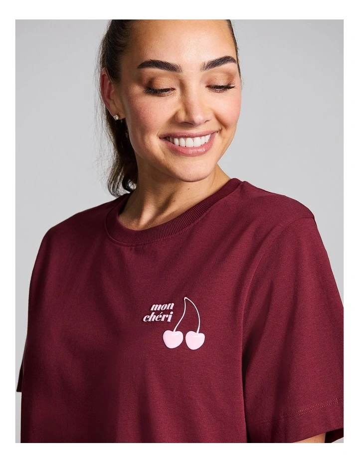 Graphic Tee in Red image 4