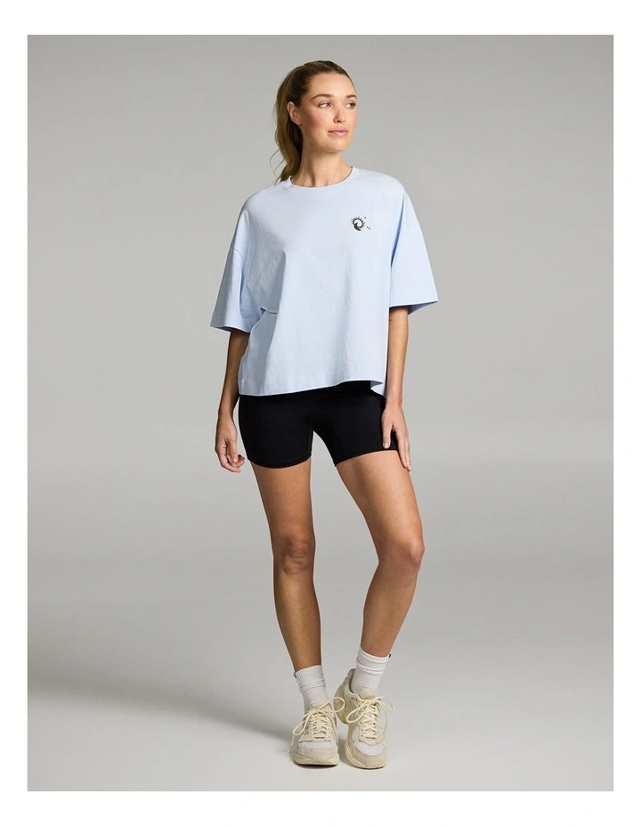 Oversize Boxy Tee in Light Sky Blue image 5