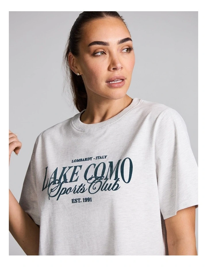 Graphic Tee in Grey Marle image 4