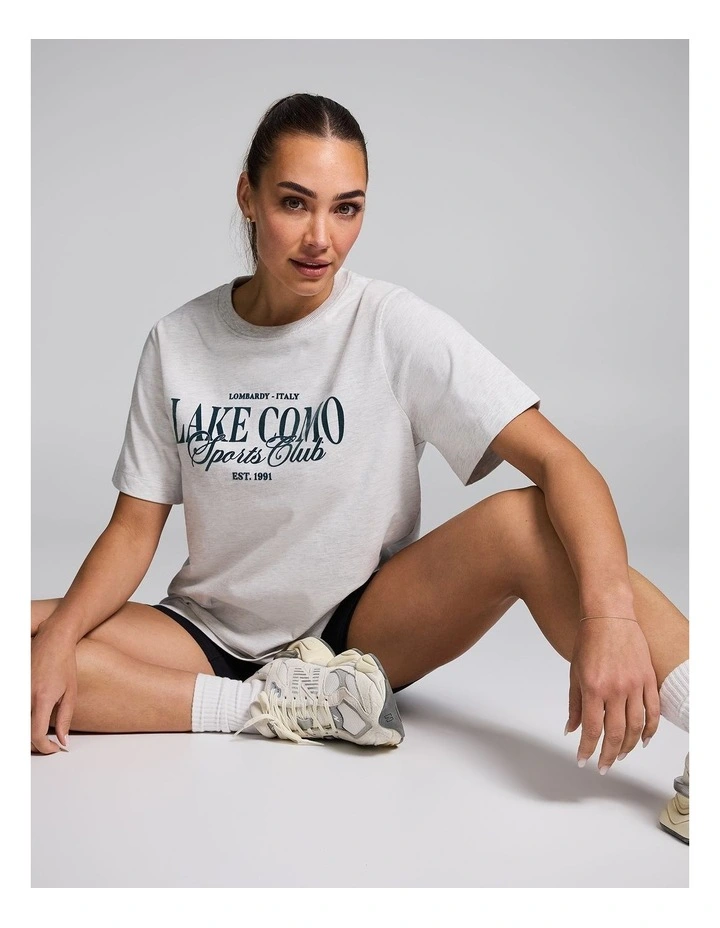 Graphic Tee in Grey Marle image 6