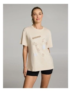 Graphic Tee in Vanilla