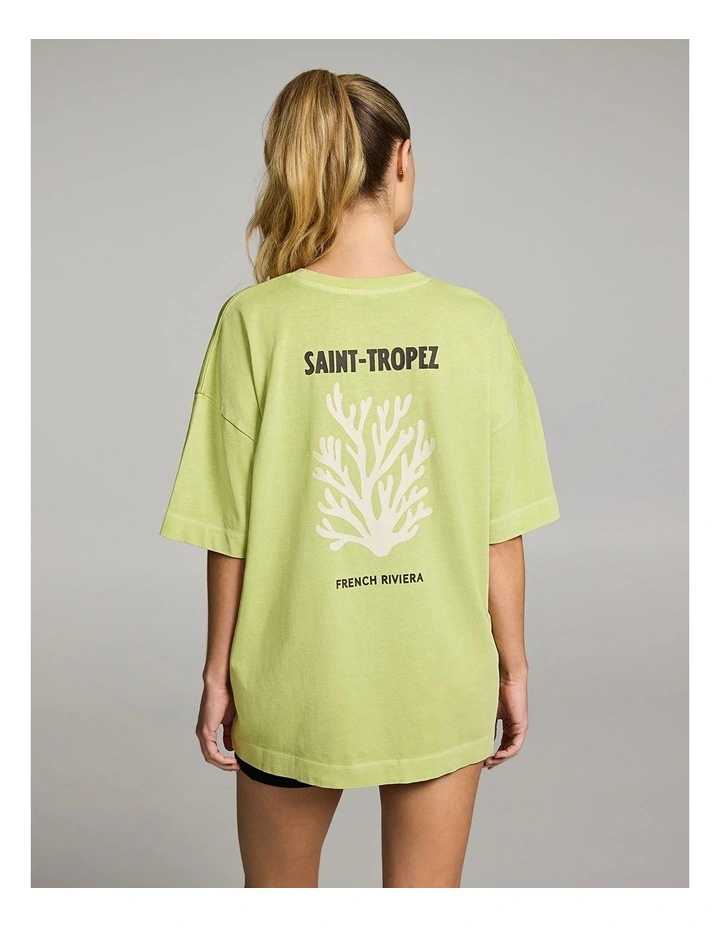 Baggy Fit Tee in Kiwi image 2