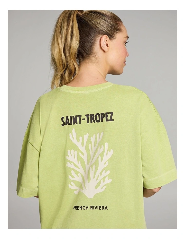 Baggy Fit Tee in Kiwi image 4