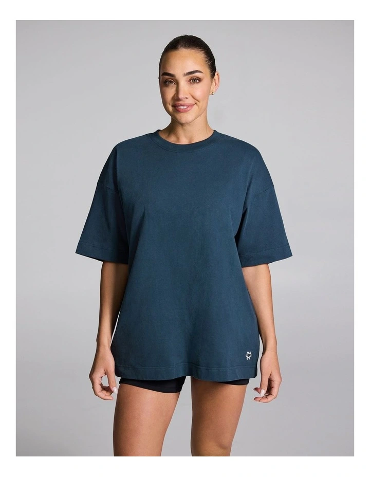 Baggy Fit Tee in Midnight Green image 1