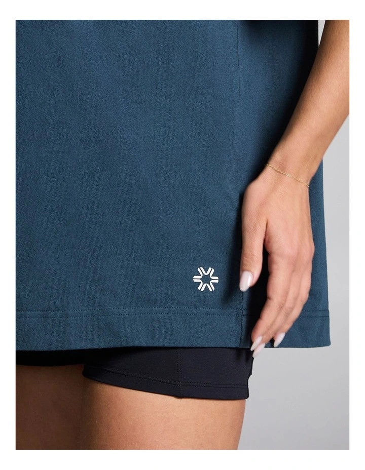 Baggy Fit Tee in Midnight Green image 4