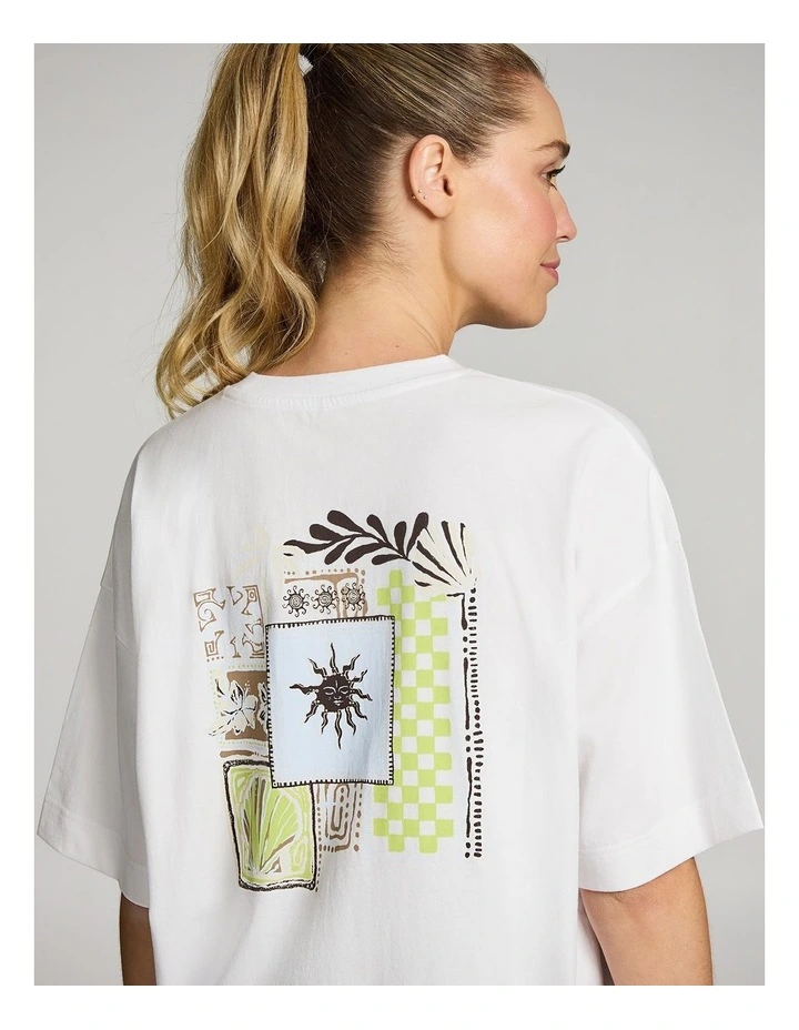 Baggy Fit Tee in White image 4