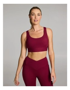 Energise Sports Bra in Ruby