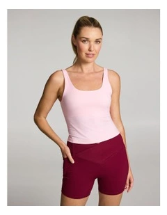 Base One Support Singlet in Rose Quartz