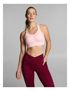 Olympia High Impact Moulded Sports Bra in Rose Quartz