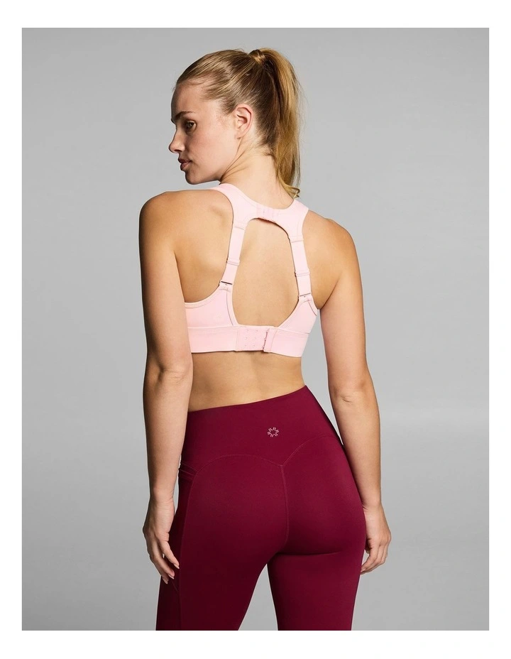 Olympia High Impact Moulded Sports Bra in Rose Quartz image 2