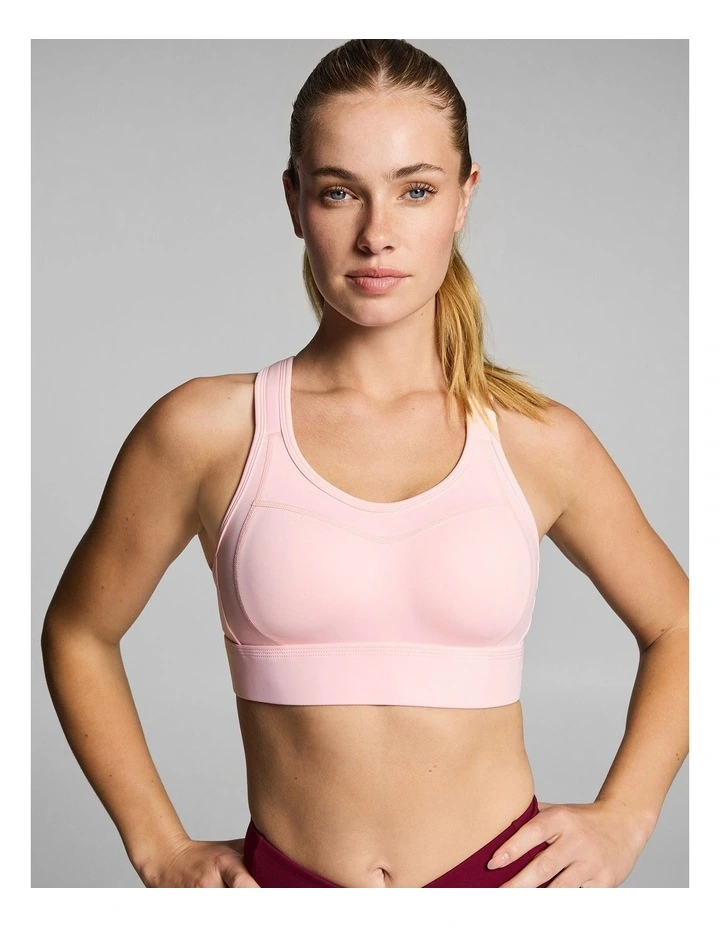 Olympia High Impact Moulded Sports Bra in Rose Quartz image 5