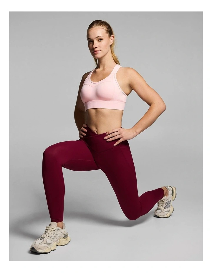 Olympia High Impact Moulded Sports Bra in Rose Quartz image 7