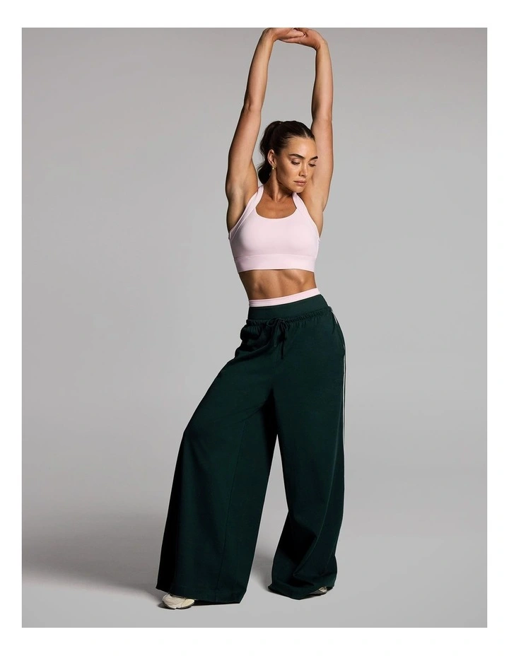 Cotton Jersey Extra Wide Leg Pants in Forest image 5