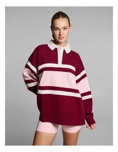 Heritage Long Sleeve Top in Ruby