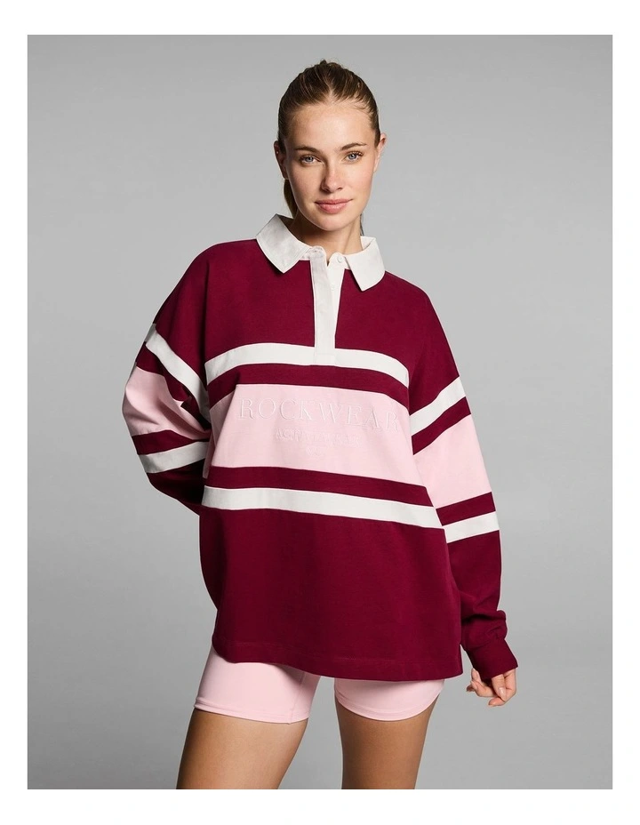 Heritage Long Sleeve Top in Ruby image 1