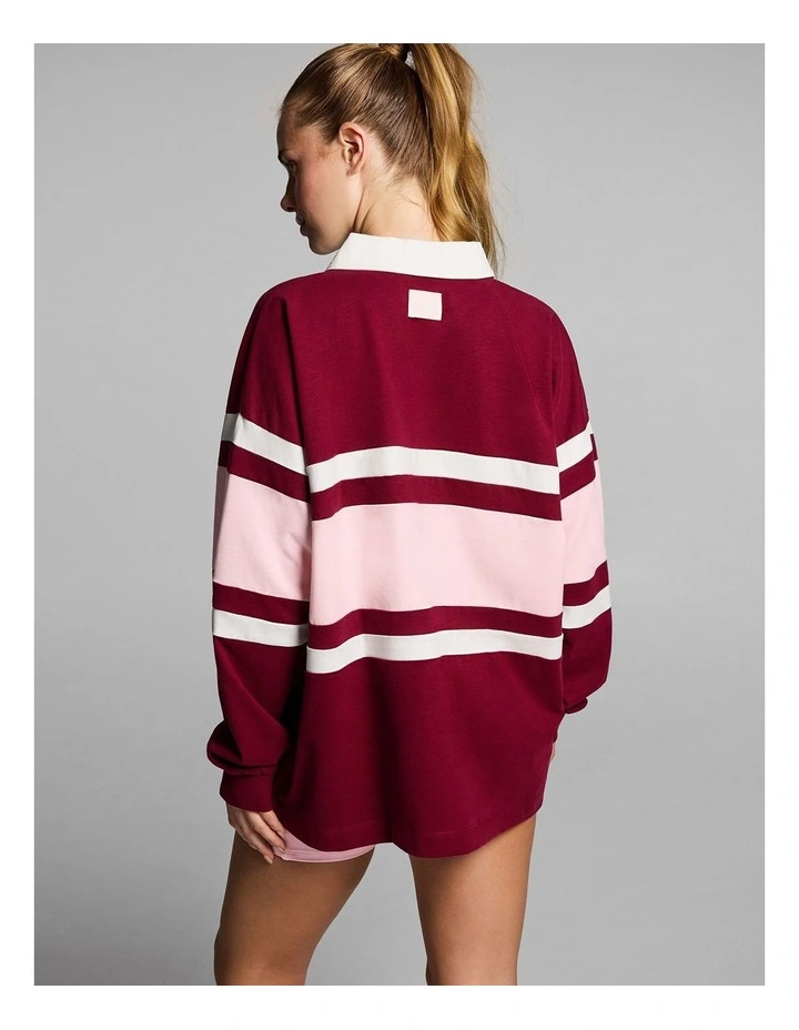 Heritage Long Sleeve Top in Ruby image 2