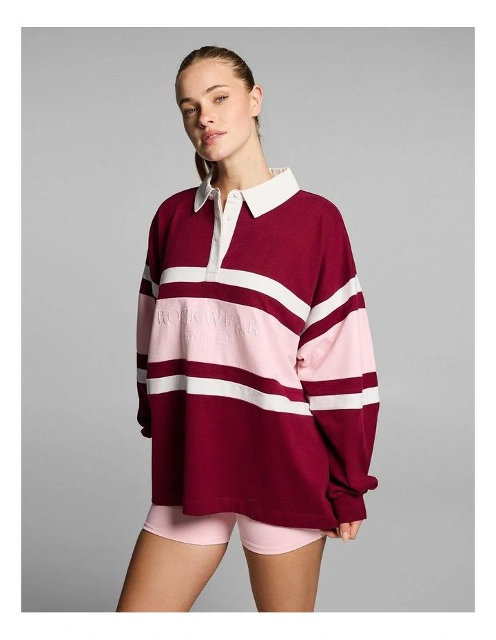 Heritage Long Sleeve Top in Ruby image 3