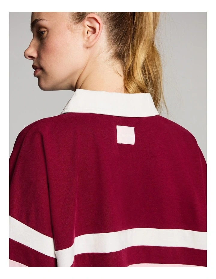 Heritage Long Sleeve Top in Ruby image 4